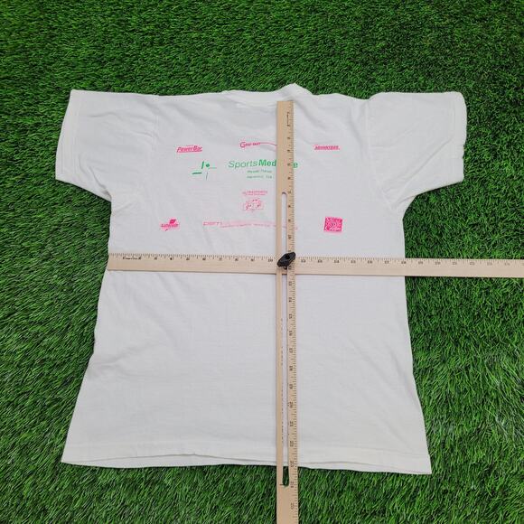 Vintage 90s Hampton Beach Bike Run Marathon Shirt XS/S 18x23 Byathlon Biathlon - Picture 10 of 13